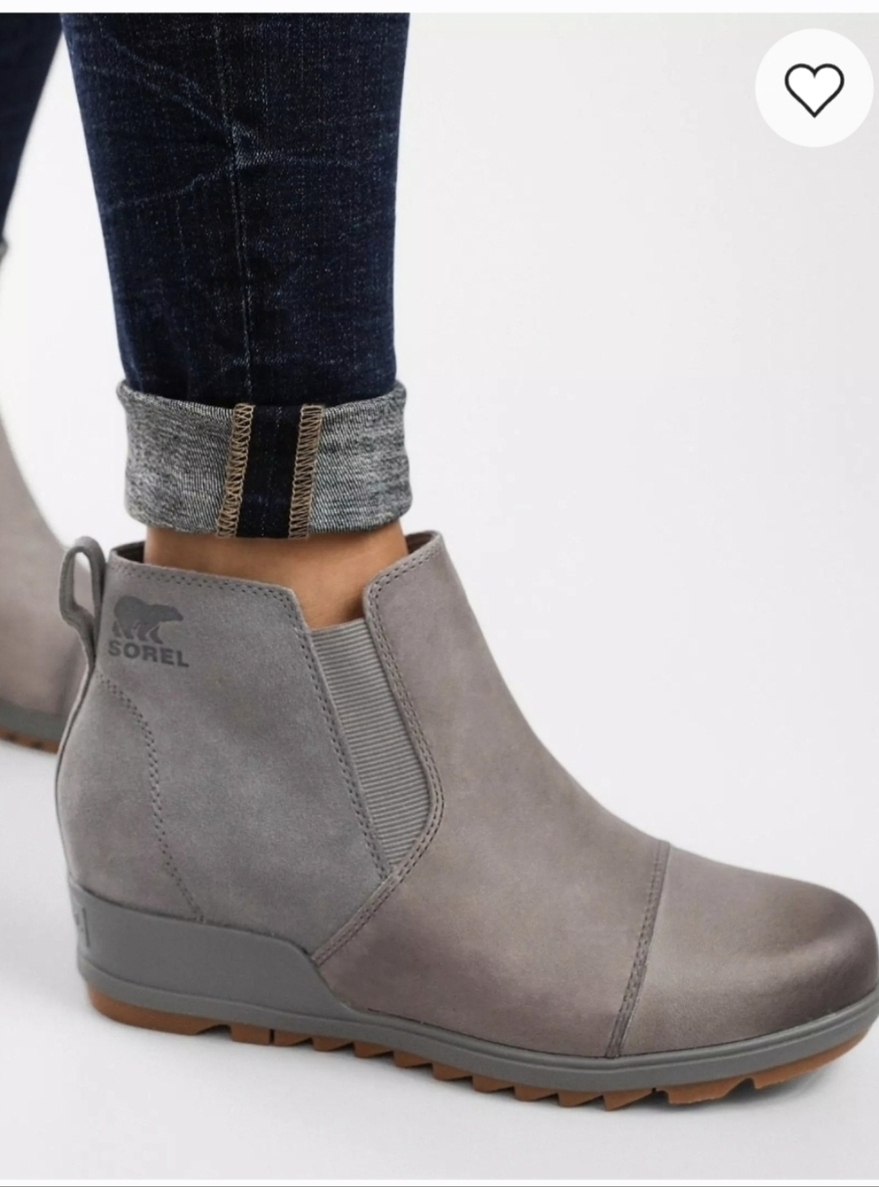 SOREL Evie Ankle Booties Hidden Wedge Waterproof Boots